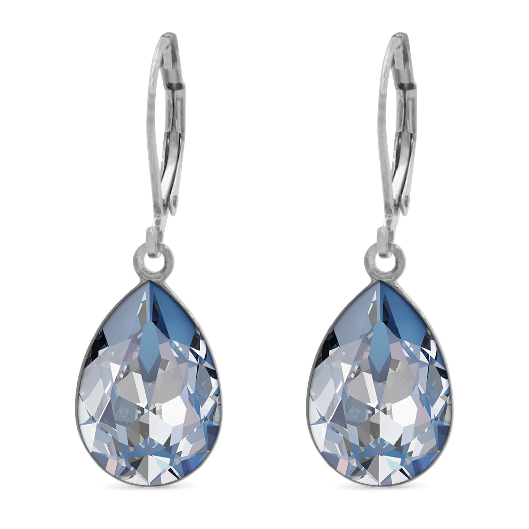 Ohrhänger Trophelia  mit Premium Crystal in Ocean Delite