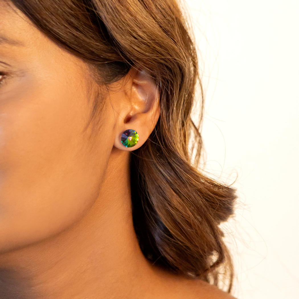 Ohrstecker Leander mit Premium Crystal in Black Diamond