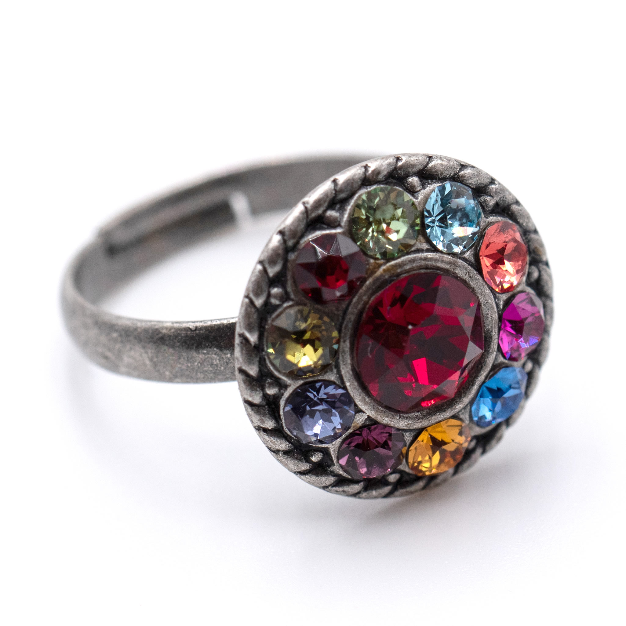 Ring Natalie mit Premium Crystal in Multi / Siam