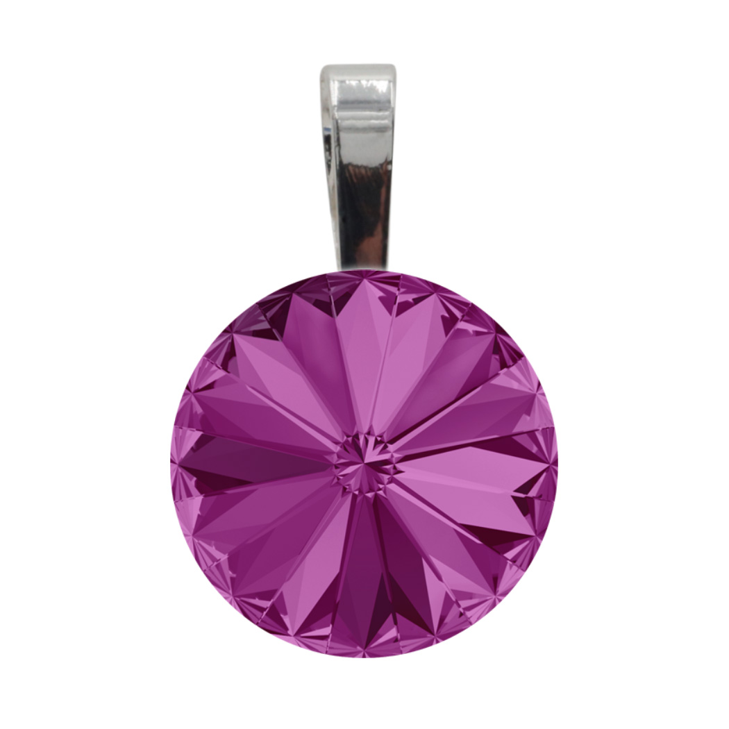 Anhänger Letitzia mit Premium Crystal in Fuchsia