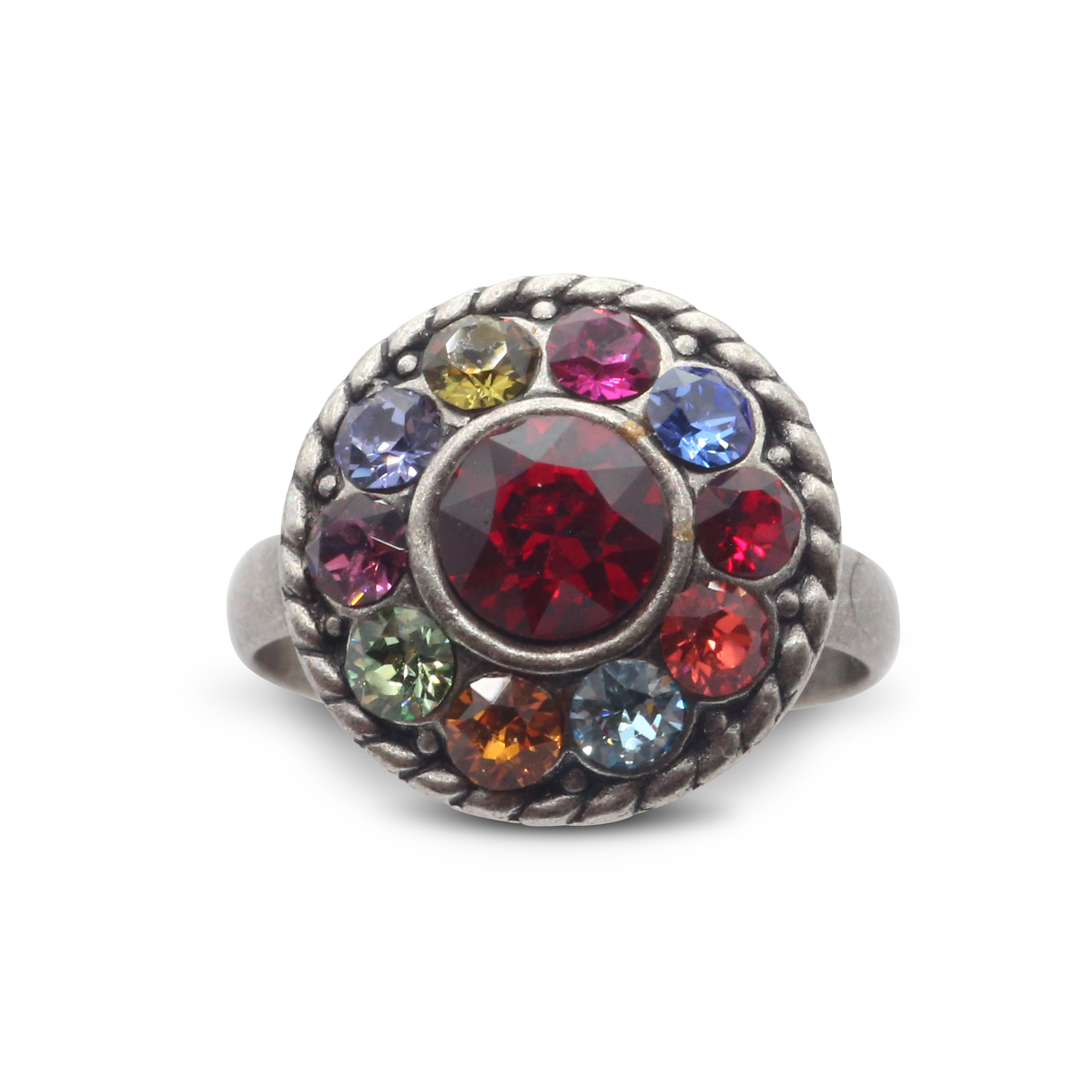 Ring Natalie mit Premium Crystal in Multi / Siam
